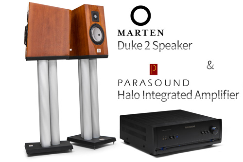아큐톤 유닛을 제대로 울린 가성비Parasound Halo InteAmp & Marten Duke 2 Speaker