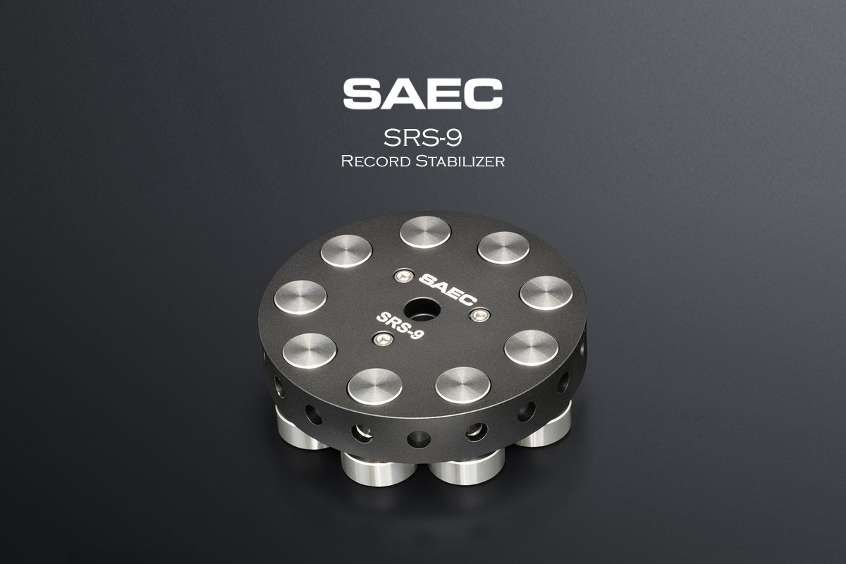 SAEC 스테인리스 분리형 웨이트 탑재 레코드 스테빌라이저 SRS-9